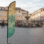 Feather Angled Flag NYC