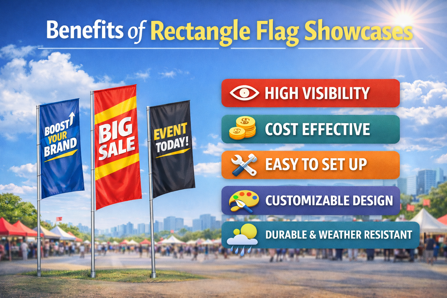 Rectangle Flag Display